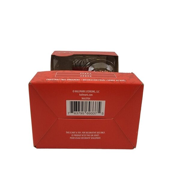 HALLMARK Keepsake ZEBRA Animal Gift Holiday Christmas Tree Ornament  - NEW - Picture 6 of 11